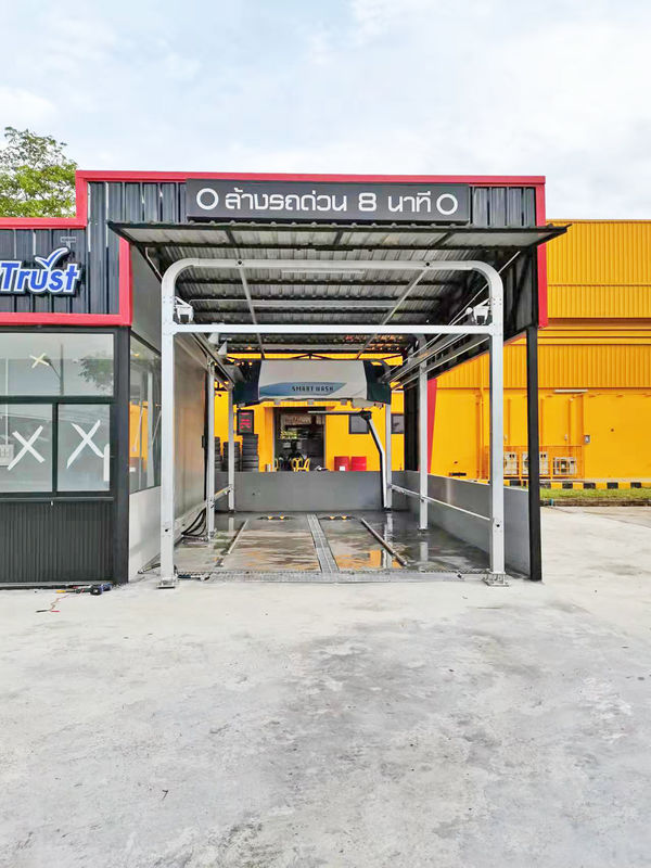Equipamento de lavagem de automóveis 360 Touchless com potência de saída de 42 kW e sistema de pulverização sem limpeza