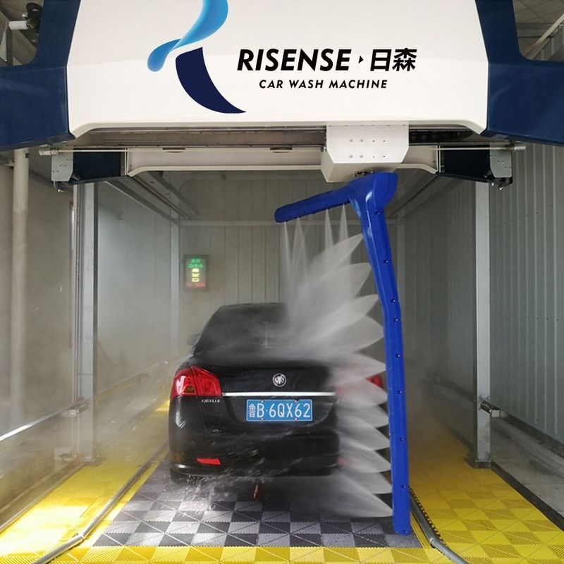 Equipamento de lavagem de automóveis 360 Touchless com potência de saída de 42 kW e sistema de pulverização sem limpeza