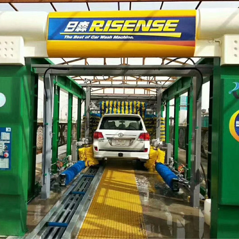 CC-695 Máquina expressa de lavagem de automóveis 14 escovas e secador de couro de chamomile para limpeza de automóveis