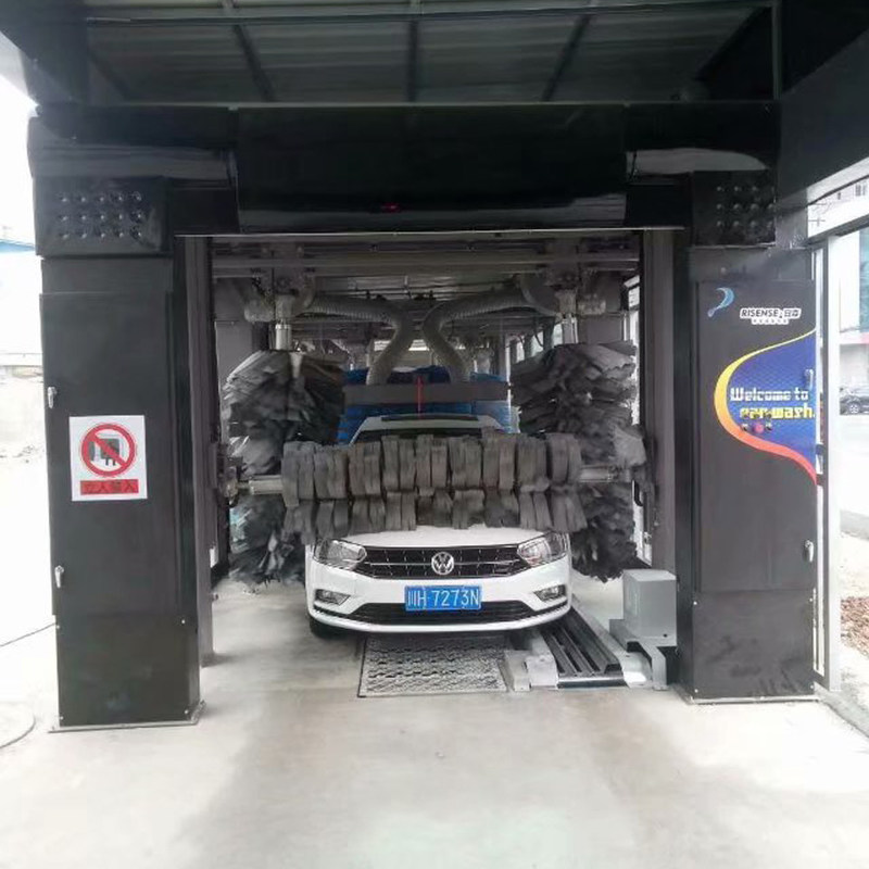 CC-695 Máquina expressa de lavagem de automóveis 14 escovas e secador de couro de chamomile para limpeza de automóveis