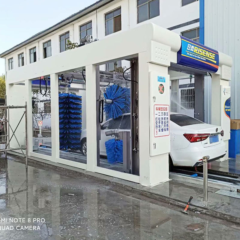 Máquina de lavar automóveis automática de escova de túnel de 1500W para carros Jeeps e autocarros