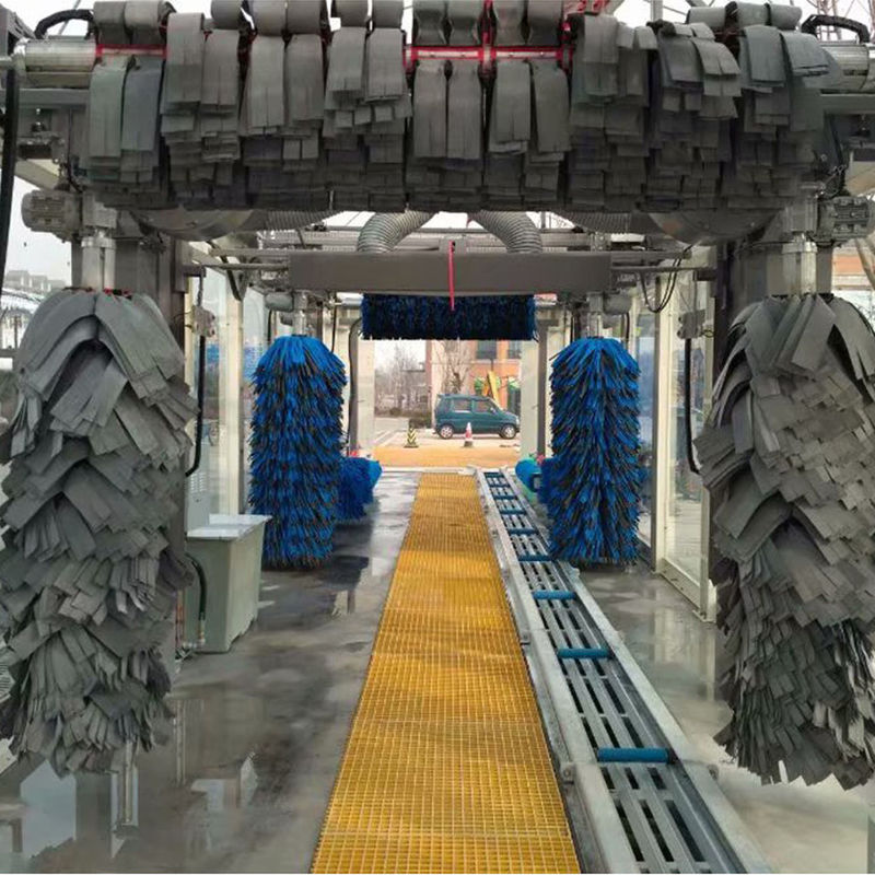 17580*3800*3440mm Túnel de lavagem automática expressa com 14 escovas e secador de ar