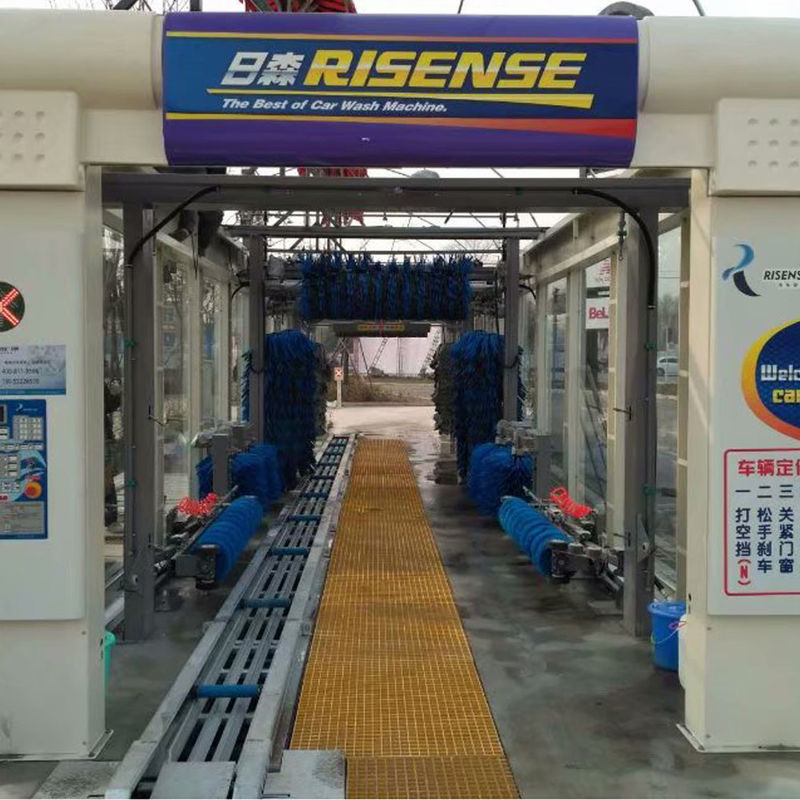 17580*3800*3440mm Túnel de lavagem automática expressa com 14 escovas e secador de ar