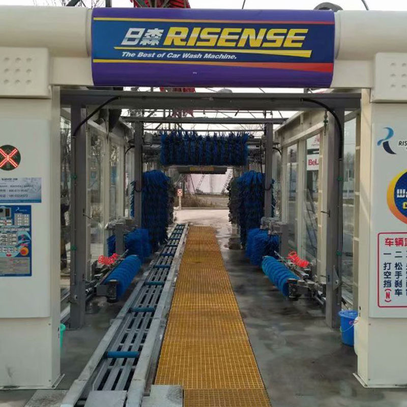 17580*3800*3440mm Túnel de lavagem automática expressa com 14 escovas e secador de ar