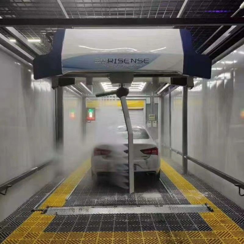 Máquina de Lavar Automóveis Galvanizada sem Toque com Sistema de Secagem Rápida por Ar