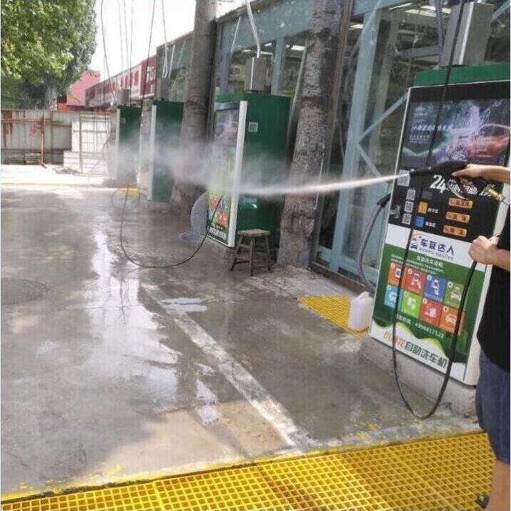 Máquina de lavagem de automóveis de aço galvanizado a quente de fase única 220V 5.5KW para estação operada por moedas